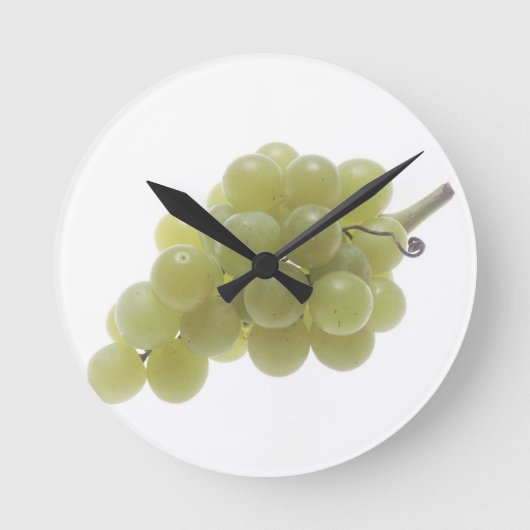 Witte druiven ronde klok (Voorkant)
