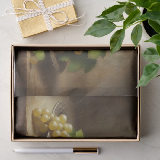 witte druiven stilleven decoupage tissuepapier (Geschenk)