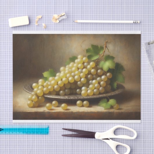 witte druiven stilleven decoupage tissuepapier (Craft)
