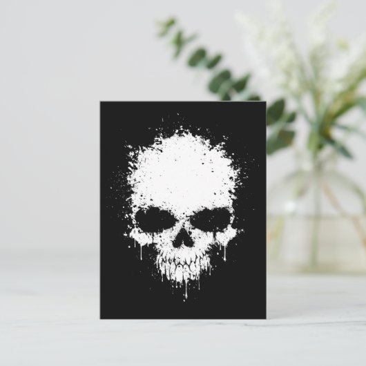 Witte druppelaar briefkaart (Staand voorkant)