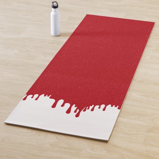 Witte druppelstatement-yogamat – Aanpasbaar Yogamat (In situ)