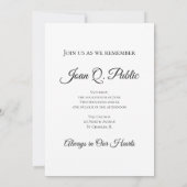 Witte dubbele daffodil bloemen viering van het lev kaart (Achterkant)