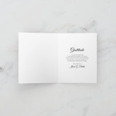 Witte Dubbele Daffodils Begrafenissympathie Bedankkaart (Binnen)