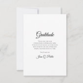 Witte Dubbele Daffodils Begrafenissympathie Bedankkaart (Achterkant)