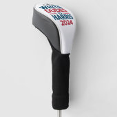 Witte Dudes voor Harris-2024 verkiezing Golfheadcover (Schuin)