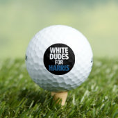 Witte Dudes voor Harris Kamala Harris 2024 verkiez Golfballen (Insitu Shirt)