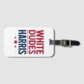 Witte Dudes voor Harris Verkiezing Kamala Harris 2 Bagagelabel (Voorkant (horizontaal))