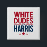 Witte Dudes voor Harris Verkiezing Kamala Harris 2 Vierkante Button 5,1 Cm<br><div class="desc">Witte Dudes voor Harris Verkiezing Kamala Harris 2024</div>