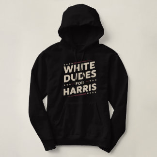 Witte Dudes voor Kamala Harris stemmen voor 2024 Hoodie