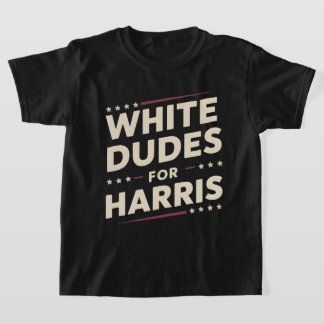 Witte Dudes voor Kamala Harris stemmen voor 2024 T-shirt