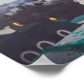 Witte duif bij het orthodoxe klooster in Kiev Poster (Hoek)