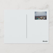 Witte duif bij orthodox klooster briefkaart (Achterkant)