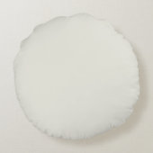 Witte Duif Effen Kleur Rond Kussen (Achterkant)