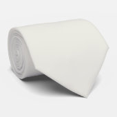 Witte Duif Effen Kleur Stropdas (Opgerold)
