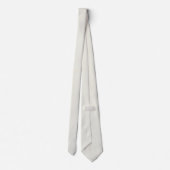 Witte Duif Effen Kleur Stropdas (Achterkant)