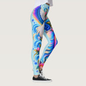 Witte Duif Fantasy Leggings | Hemelse Bloemkunst (Rechts)