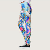Witte Duif Fantasy Leggings | Hemelse Bloemkunst (Links)