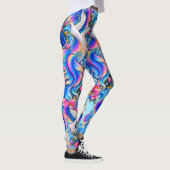 Witte Duif Fantasy Leggings | Hemelse Bloemkunst (Rechts)