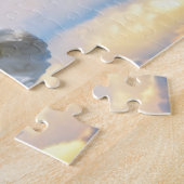 Witte duif in vlucht legpuzzel (Zijkant)