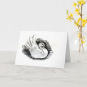 Witte Duif Kaart (Gele Bloem)