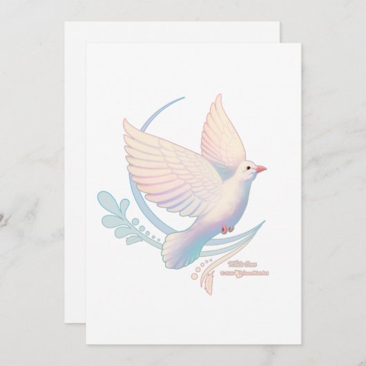 Witte Duif Kaart (Voorkant / Achterkant)