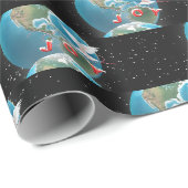 Witte duif met JOY op aarde Cadeaupapier (Rol Hoek)
