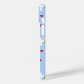 Witte duif met olijftak en rode harten Case-Mate iPhone case (Achterkant / Links)