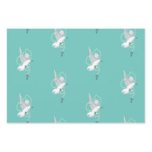 Witte duif met rozenkrans