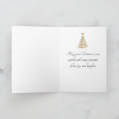 Witte Duif Met VREDE Op Aarde Feestdagen Kaart (Binnen)