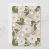 Witte Duif Olijf Blauwgroen Boy Merry Little Baby  Kaart (Achterkant)