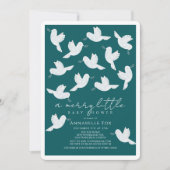 Witte Duif Olijf Blauwgroen Boy Merry Little Baby  Kaart (Voorkant)