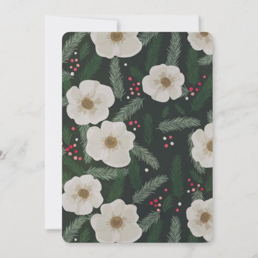 Witte Duif Olijf Rode Bundel van Joy Baby shower Kaart (Achterkant)