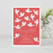 Witte Duif Olijftak Vrolijk Klein Baby shower Kaart (Staand voorkant)