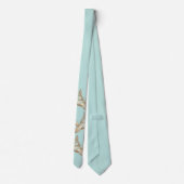witte duif print stropdas (Achterkant)