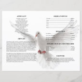 Witte Duif Rouw Template (Achterkant)