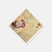  Witte Duif Shabby Chic Napkin Servet (Hoek)