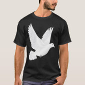 Witte duif t-shirt (Voorkant)
