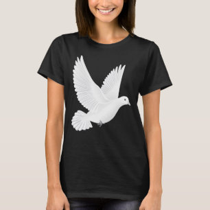 Witte duif t-shirt