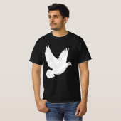 Witte duif t-shirt (Voorkant volledig)