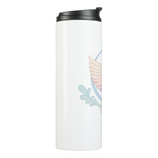 Witte Duif Thermosbeker (Gedraaid links)