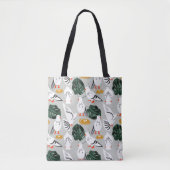 Witte duif tote bag (Voorkant)