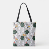 Witte duif tote bag (Achterkant)