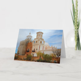 Witte Duif van de woestijn San Xavier Arizona Bedankkaart