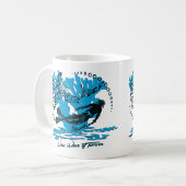 Witte duikmug koffiemok (Voorkant links)
