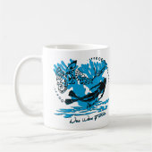 Witte duikmug koffiemok (Links)