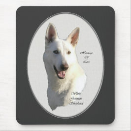 Witte Duitse Herder Cadeaus Muismat