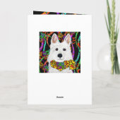 Witte Duitse Herder Kaart (Achterkant)