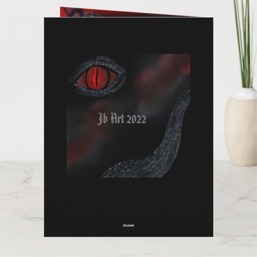 Witte Duitse Herder Kaart (Achterkant)