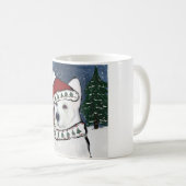 Witte Duitse Herder Koffiemok (Voorkant rechts)
