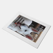 witte Duitse herder liefde w foto Deurmat (Schuin)